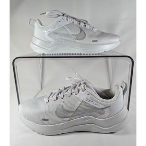 Nike Downshifter 12 Womens Running Shoes White Metallic Silver DD9294-100 Size 6